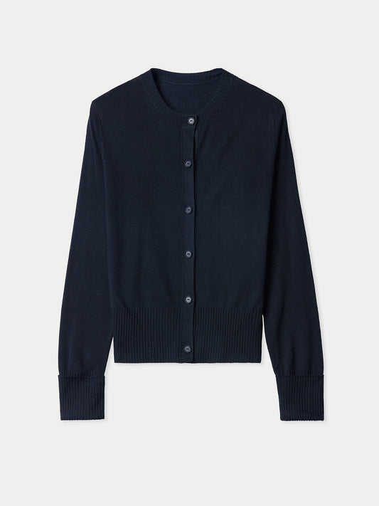 Cashmere Silk Buttoned Cardigan