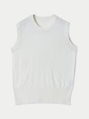 white sleeveless top sweater #color_whisper-white