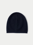 Black beanie on a light gray background #color_black