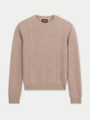 Beige sweater on a light gray background #color_warm-grey