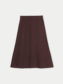 Brown skirt on a light gray background #color_deep-mahogany