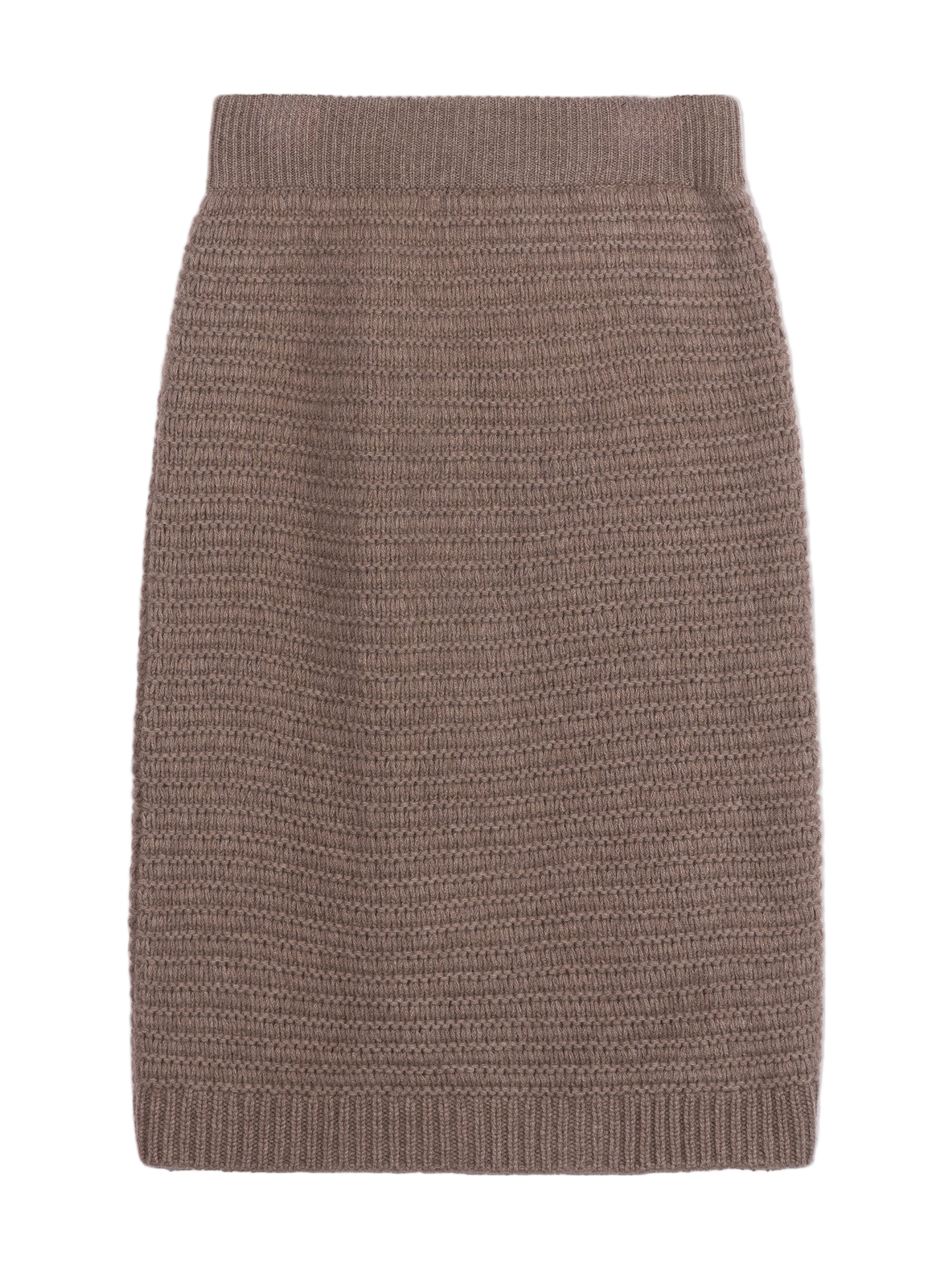 Organic Color Cashmere Sheath Skirt Taupe - Gobi Cashmere