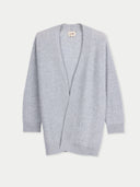 Gray cardigan on a light gray background #color_high-rise