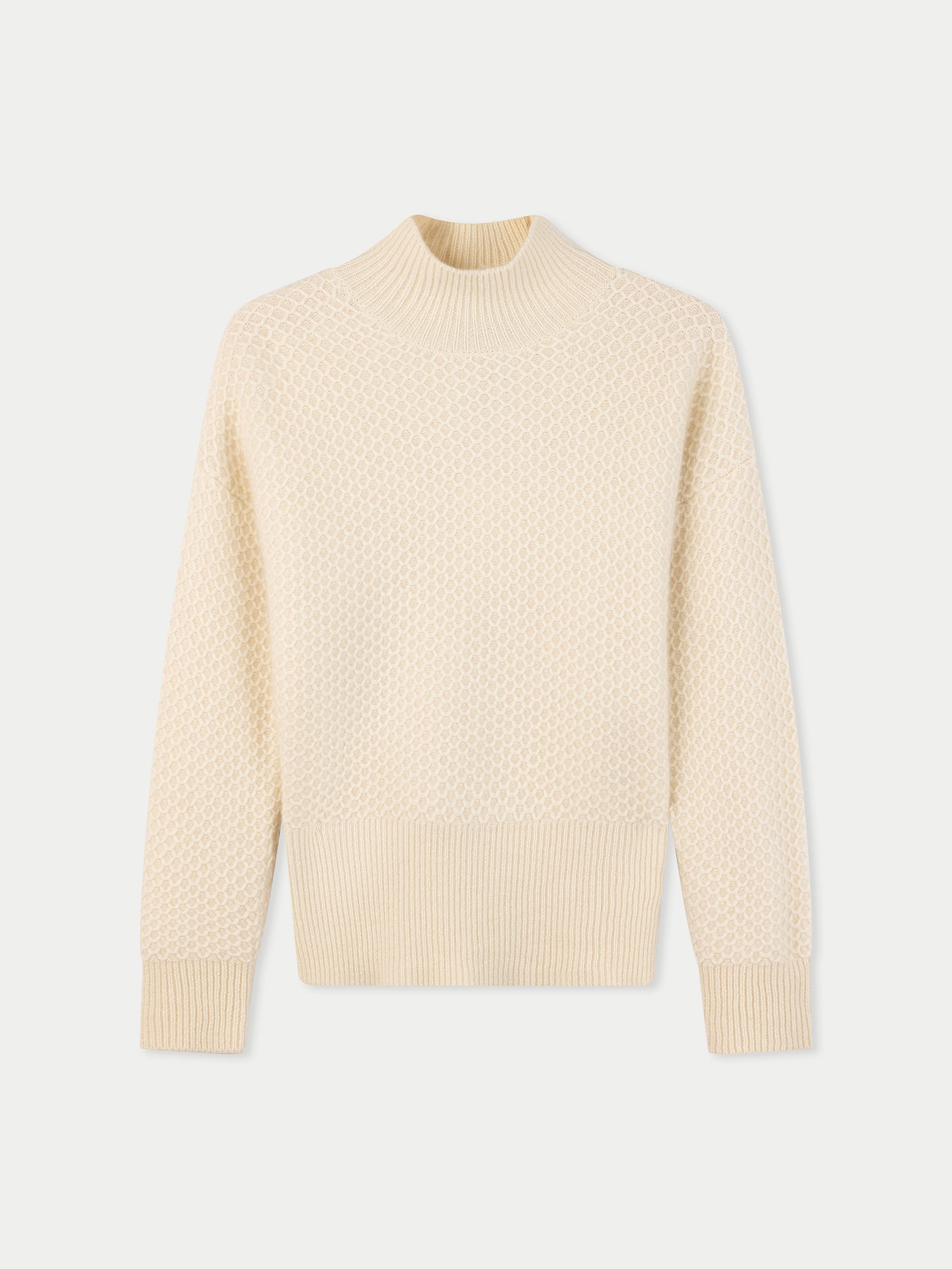 High-Neck Knitted Sweater