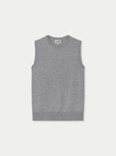 Gray sleeveless shirt on a white background #color_dawn-blue