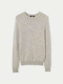 A beige round neck cashmere sweater #color_dawn-blue