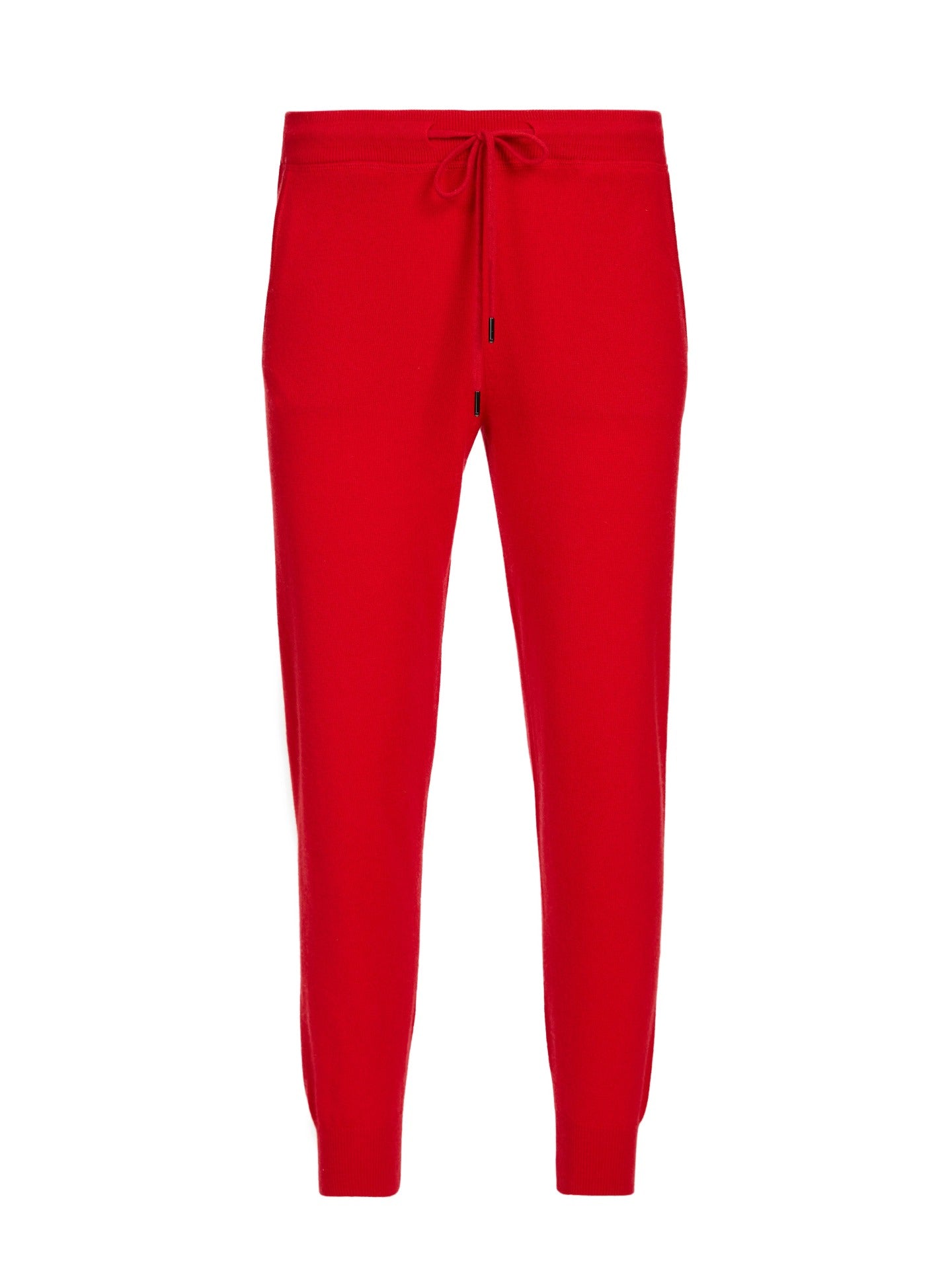 Women's Cashmere Cuffed Jogger Red - Gobi Cashmere