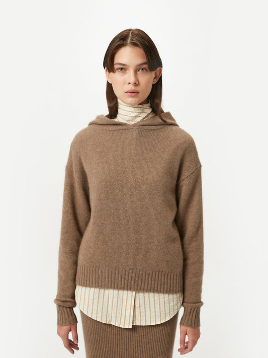 Organic Color Ladies’ Cashmere Hoodie