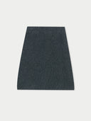 A solid black cashmere mini skirt #color_charcoal