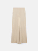 Women's Cashmere Wide-Leg Pants Beige - Gobi Cashmere #color_beige