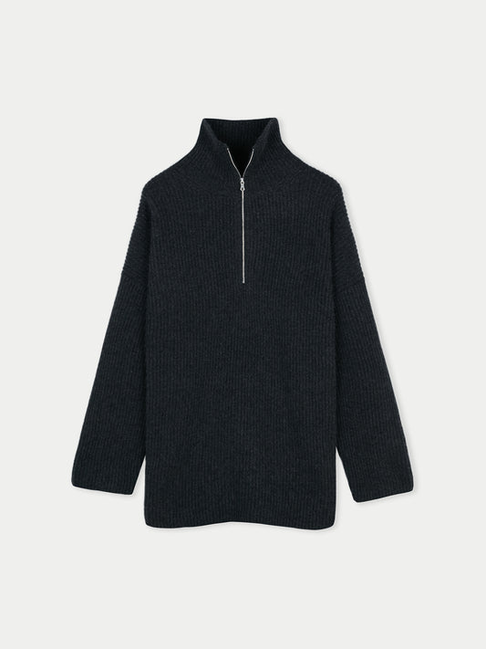 Cashmere Quarter-Zip Sweater