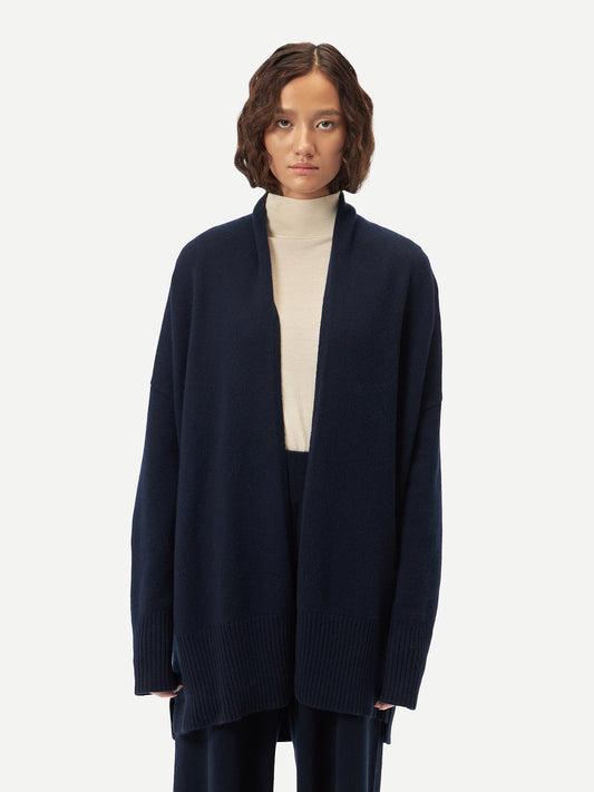 Cashmere Shawl-Collar Cardigan