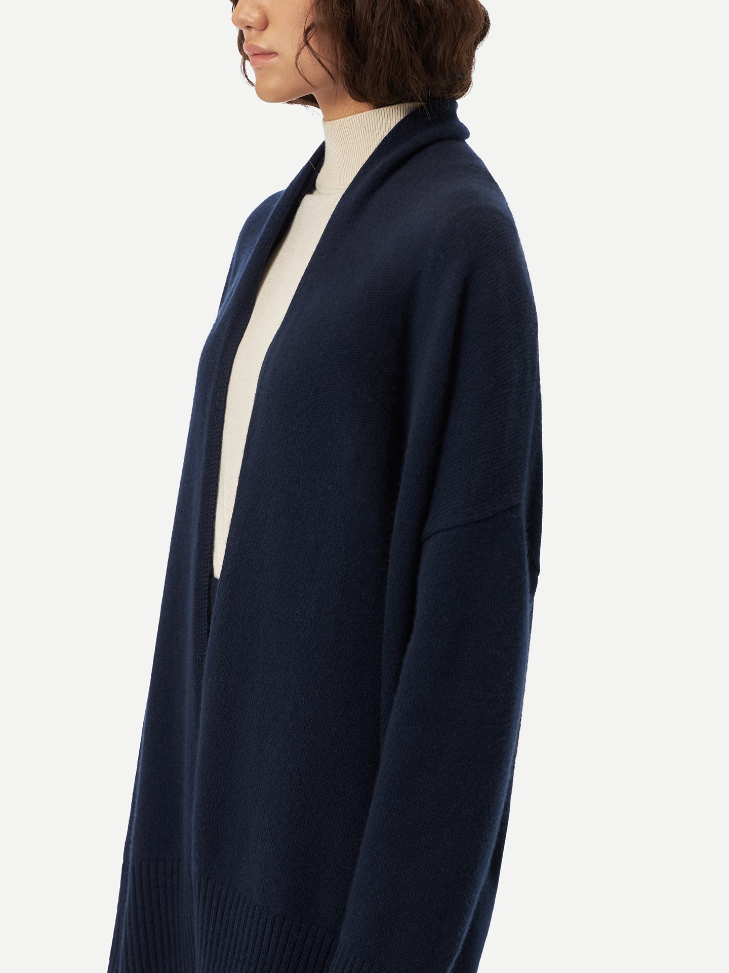 Cashmere Shawl-Collar Cardigan