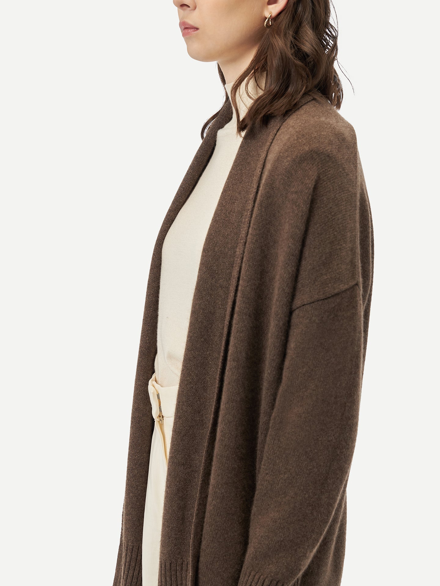 Cashmere Shawl-Collar Cardigan