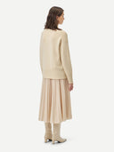 Organic Color Cashmere Relaxed-Fit Turtleneck Off White - Gobi Cashmere #color_off-white