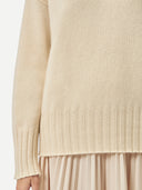 Organic Color Cashmere Relaxed-Fit Turtleneck Off White - Gobi Cashmere #color_off-white