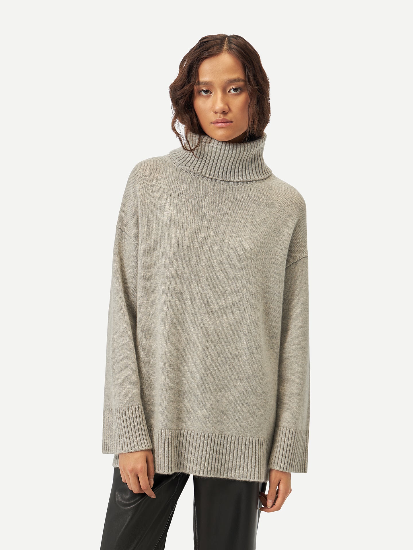 Cashmere Roll-Neck Sweater