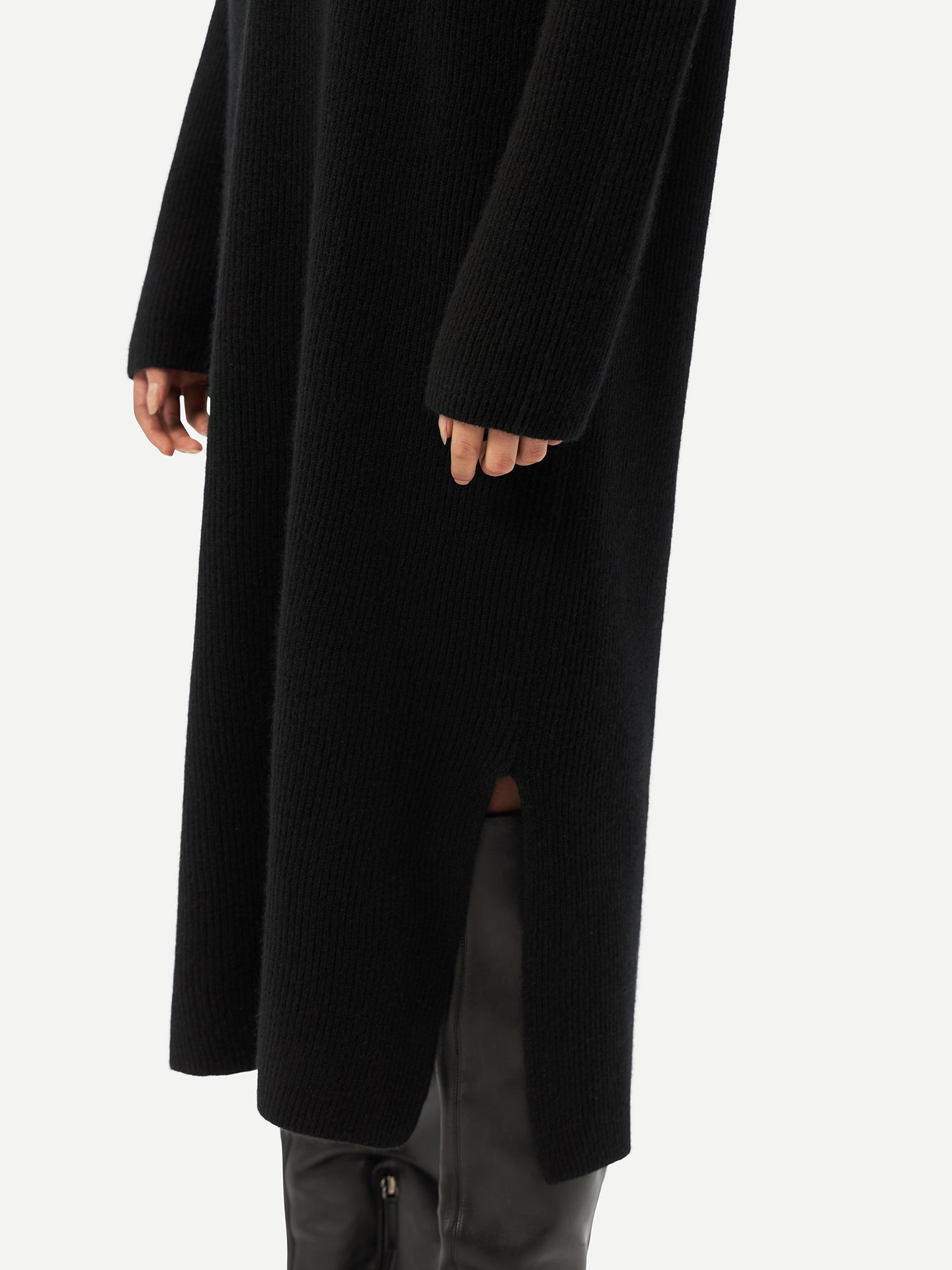 Cashmere Turtleneck Dress