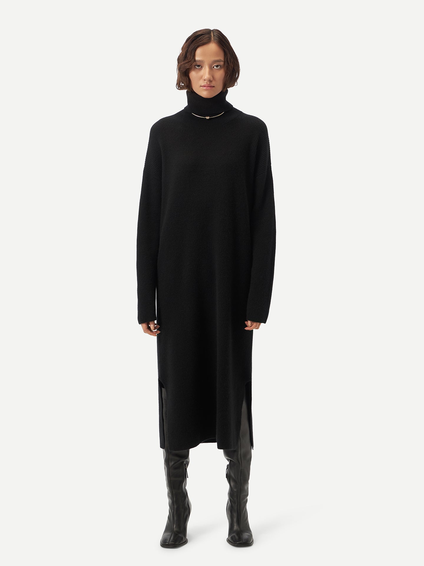 Cashmere Turtleneck Dress