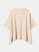 Beige poncho on a light gray background #color_biscotti