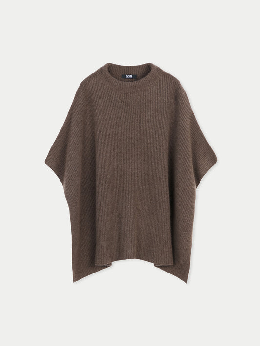 Rib-Knit Cashmere Poncho - GOBI Fall Winter 2023