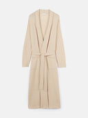 a beige cashmere bathrobe with belt and pockets #color_beige