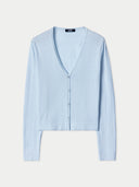 Light blue cardigan on a white background #color_ice-flow