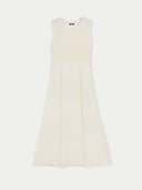 Women's High-neck Ribbed Cotton Silk Cashmere Blend Sweater Marshmallow - Gobi Cashmere #color_marshmallow