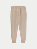 Beige jogger pants on a white background #color_beige