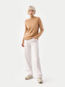 Essential Cashmere Crewneck Sweater Sheepskin - Gobi Cashmere #color_sheepskin
