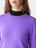 Essential Cashmere Crewneck Sweater Dusted Peri - Gobi Cashmere #color_dusted-peri