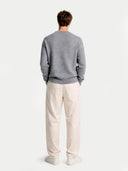 Essential Crewneck Cashmere Sweater Dim Gray - Gobi Cashmere #color_dim-gray
