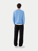 Essential V-Neck Cashmere Sweater Azure Blue - Gobi Cashmere #color_azure-blue