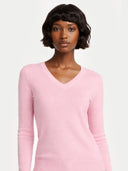 Essential Cashmere V-Neck Sweater Orchid Smoke - Gobi Cashmere #color_orchid-smoke