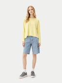 Boatneck Cotton Silk Cashmere Blend Sweater Green Sheen - Gobi Cashmere #color_green-sheen