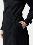 black cashmere coat with belt  #color_black