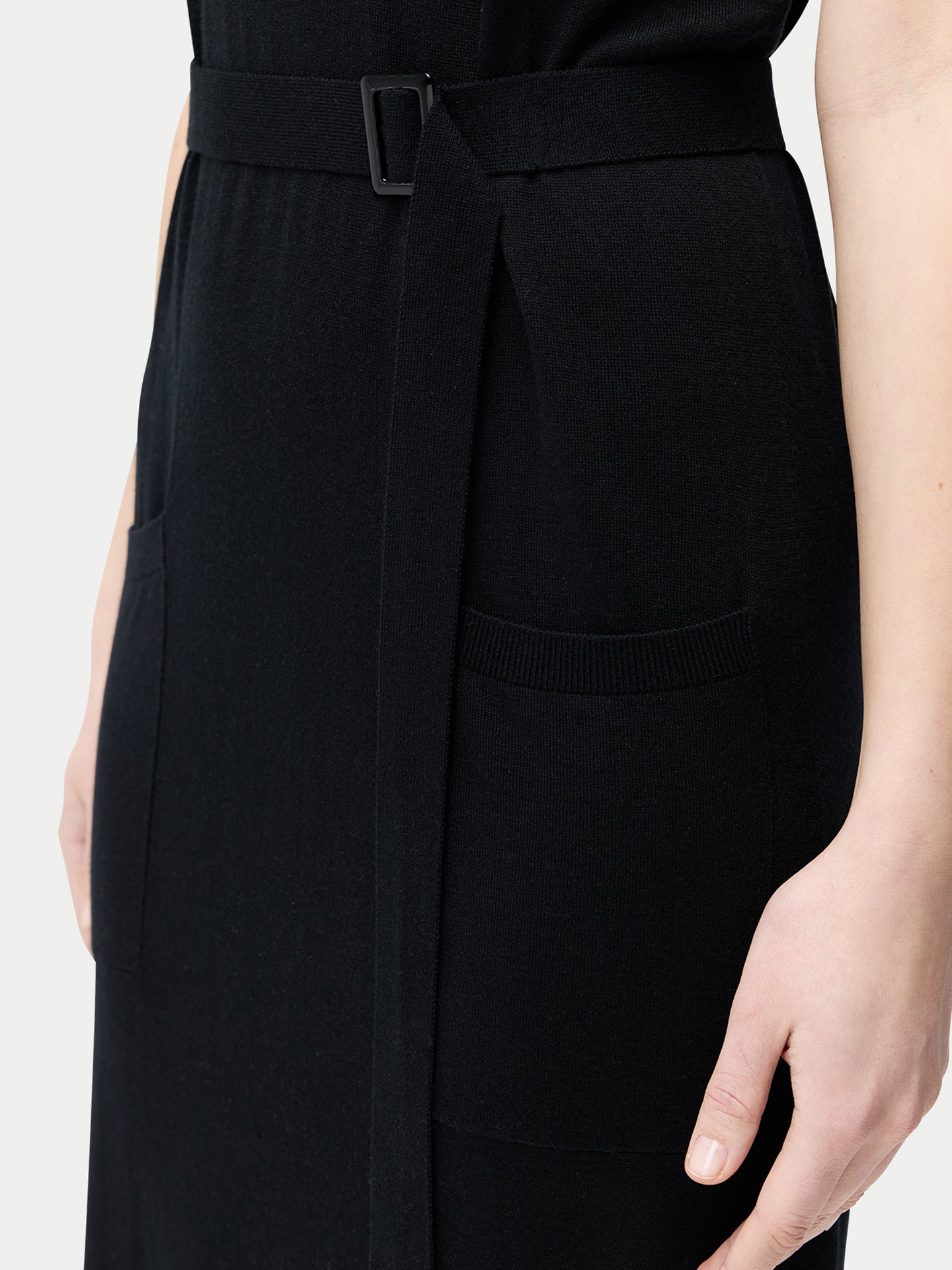 V-neck Silk Cashmere  Dress