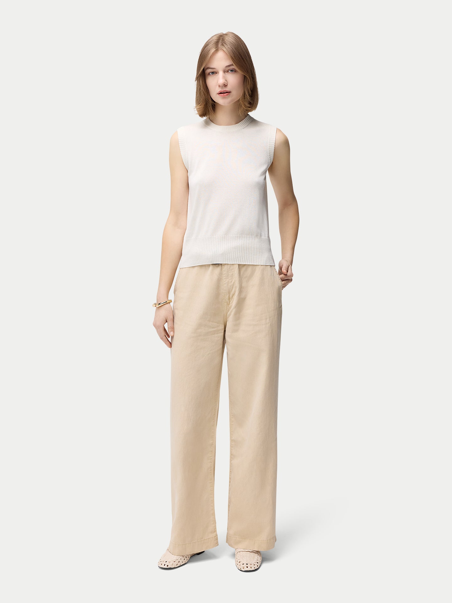Cashmere Silk Sleeveless Top