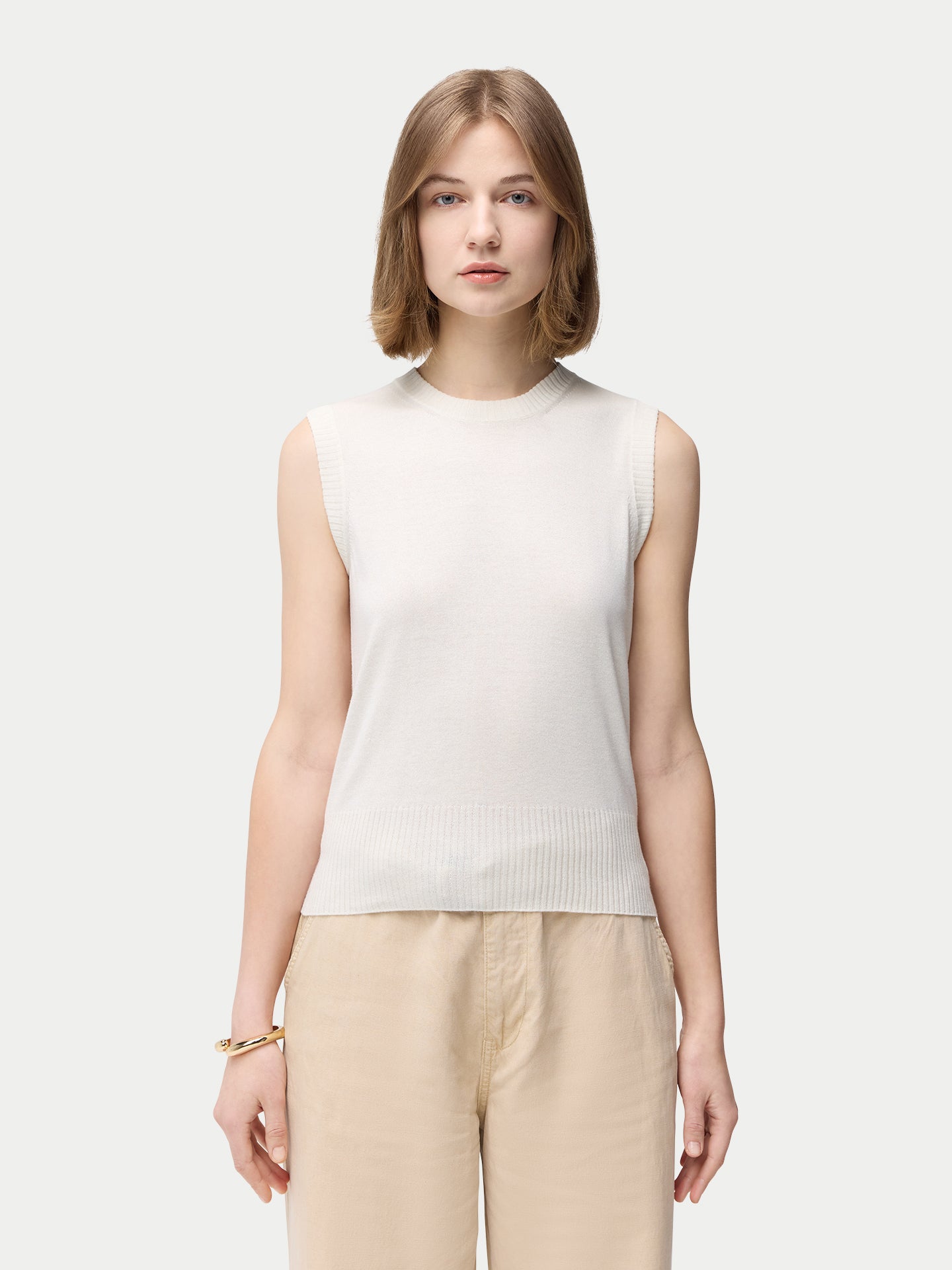 Cashmere Silk Sleeveless Top
