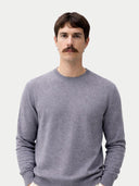Man wearing a gray sweater against a white background #color_dim-gray