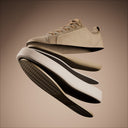 A CashmereTech shoe shown in layers, upper and sole separated