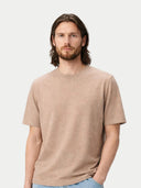 Man wearing a beige t-shirt on a white background #color_timber-wolf
