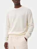 Essential Crewneck Cashmere Sweater Marshmallow - Gobi Cashmere #color_marshmallow