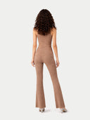 back view of a beige jumpsuit on a white background #color_timber-wolf