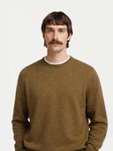 Essential Crewneck Cashmere Sweater Aloe - Gobi Cashmere #color_aloe