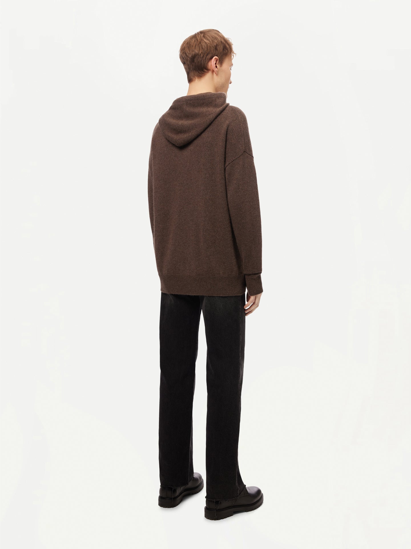 Men’s Cashmere Pullover Cocoa- Gobi Cashmere