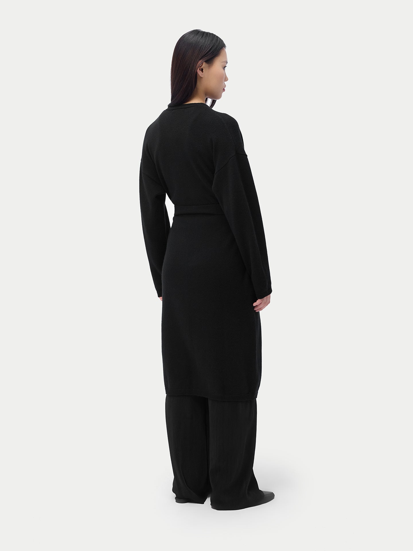 Long Maternity Cashmere Robe