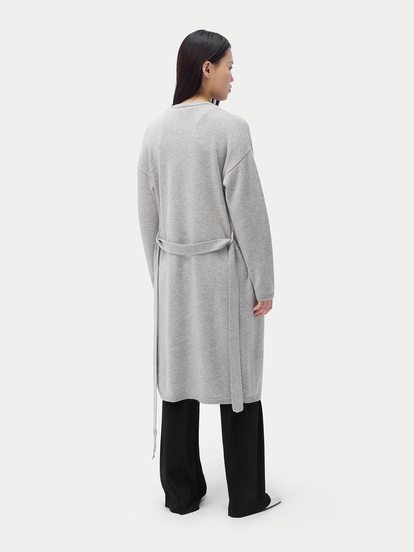Long Maternity Cashmere Robe