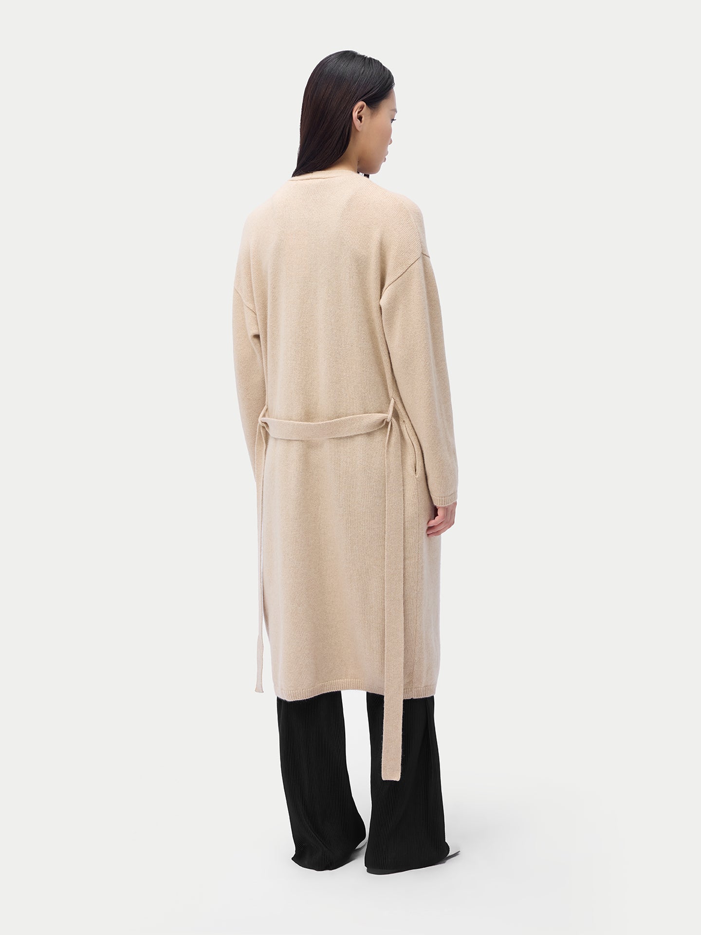 Organic Color Long Maternity Cashmere Robe
