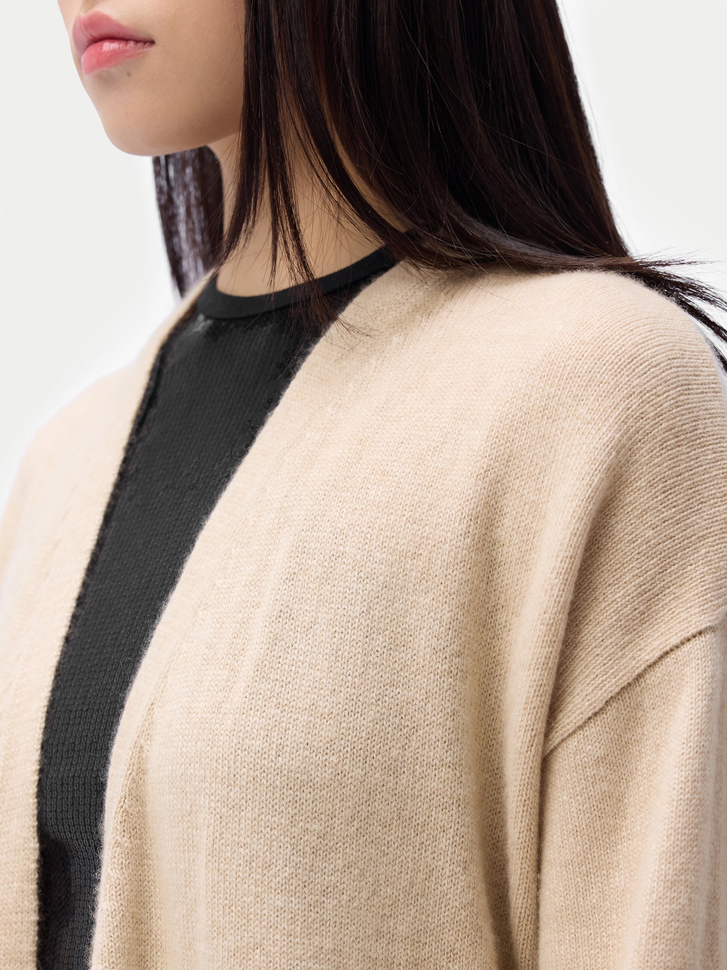 Organic Color Long Maternity Cashmere Robe